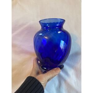 vintage cobalt blue vase